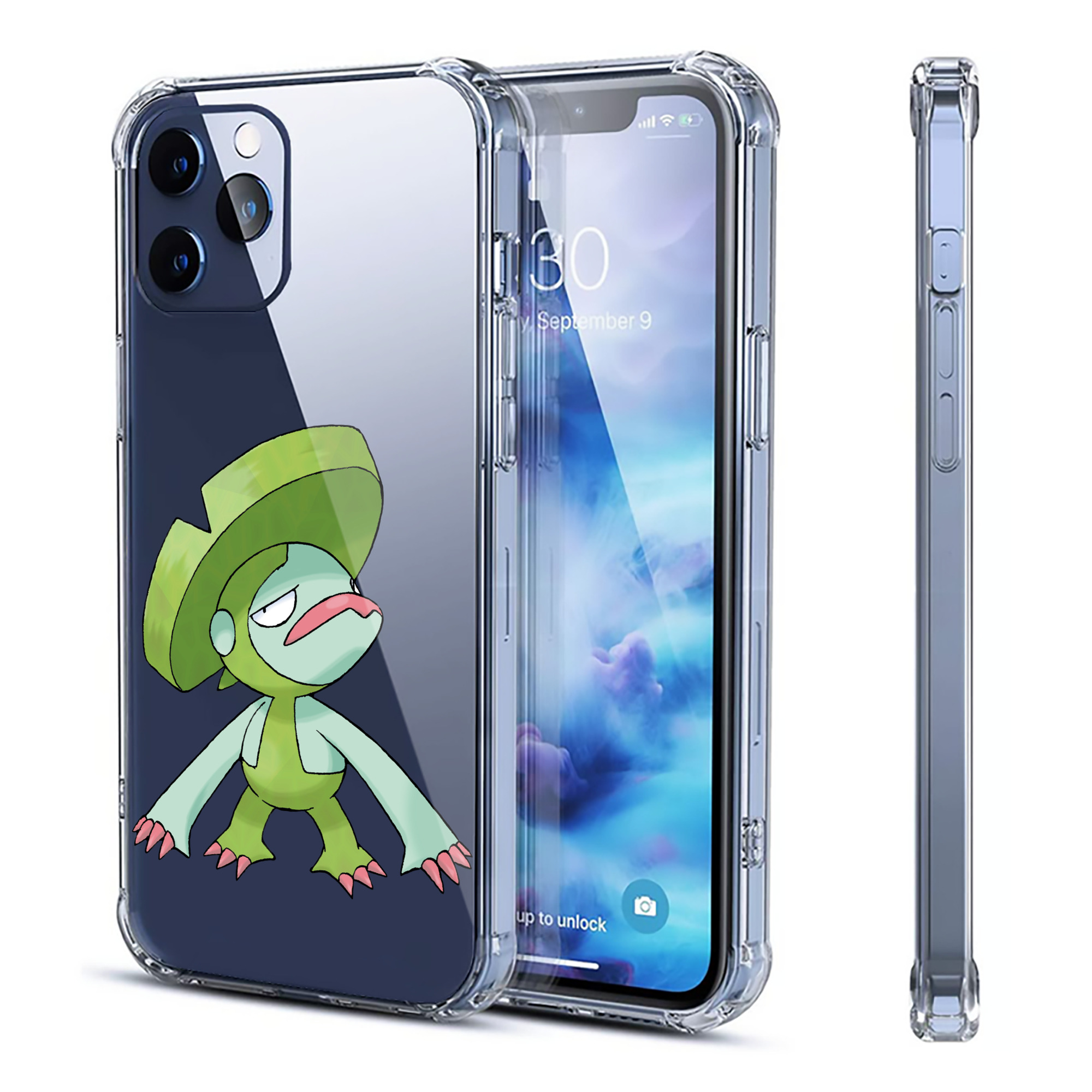 （画像用） ポケットモンスター Pokémon 【iPhone 12シリーズ対応】透明スマホケース（クリアソフトケース）